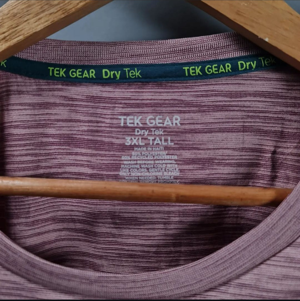 Pink Dry-tek Sports T-shirt (Tek Gear) - THE GREY AREA