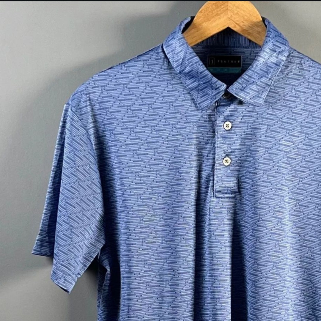 Official Blue PGA Tour Polo shirt (PGA Tour) - THE GREY AREA