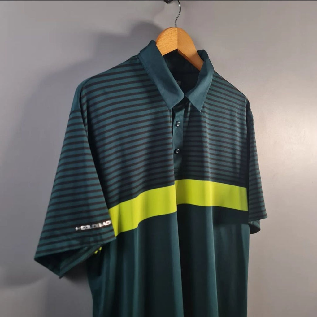 Green stripes Polo Shirt (UnderArmour) - THE GREY AREA