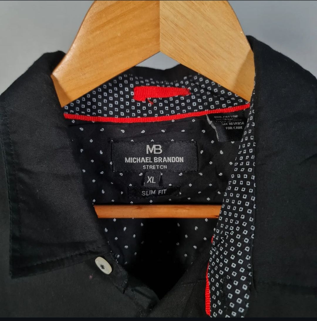 Plain Black premium Shirt (Micheal Brandon) - THE GREY AREA