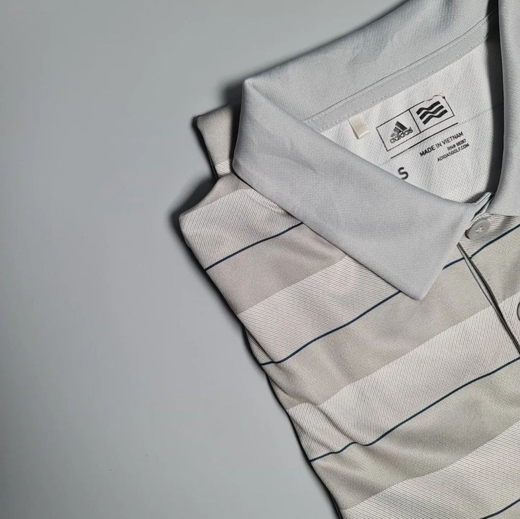 Grey/Beige Golf Polo Shirt - THE GREY AREA