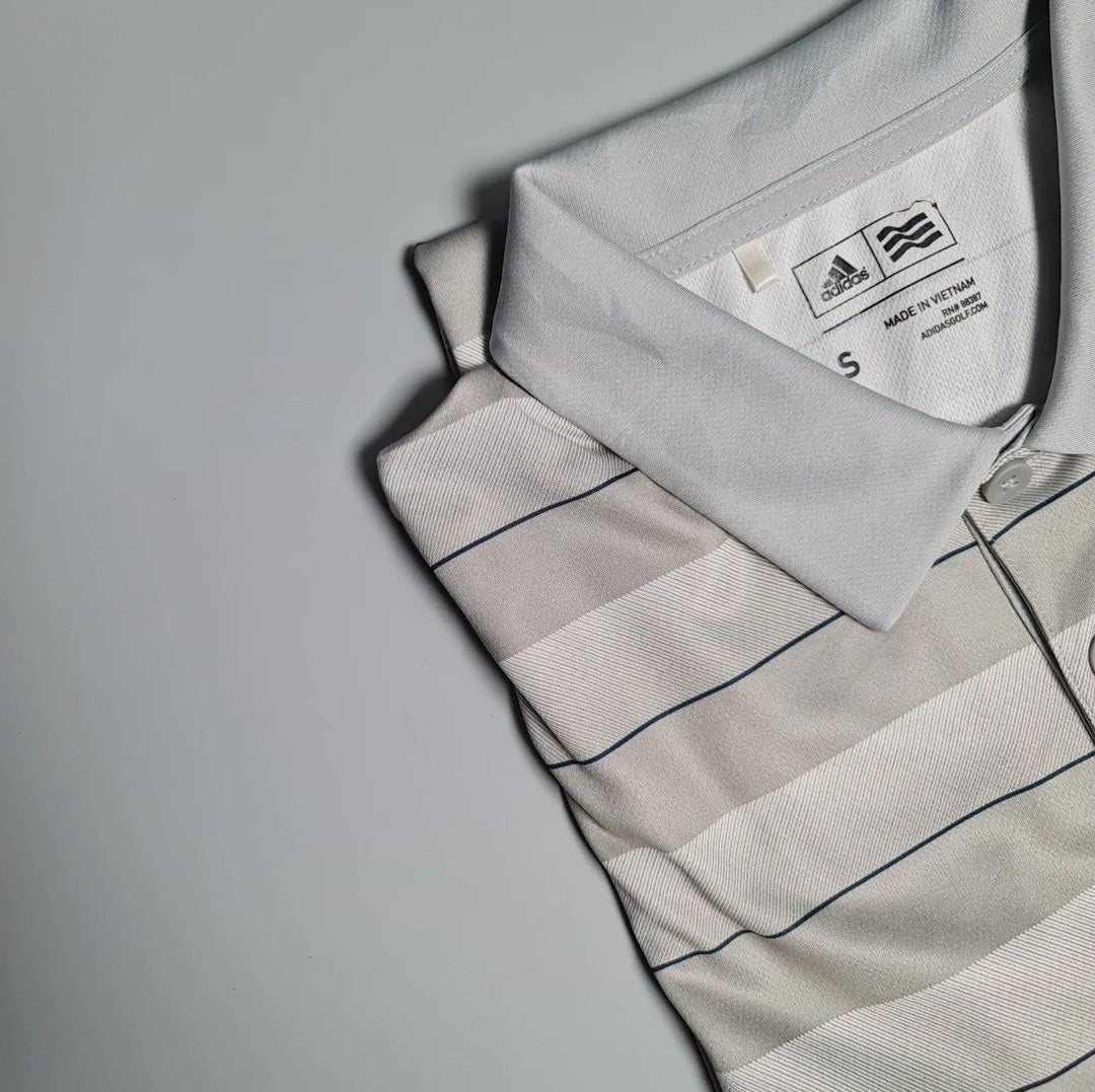 Grey/Beige Golf Polo Shirt - THE GREY AREA