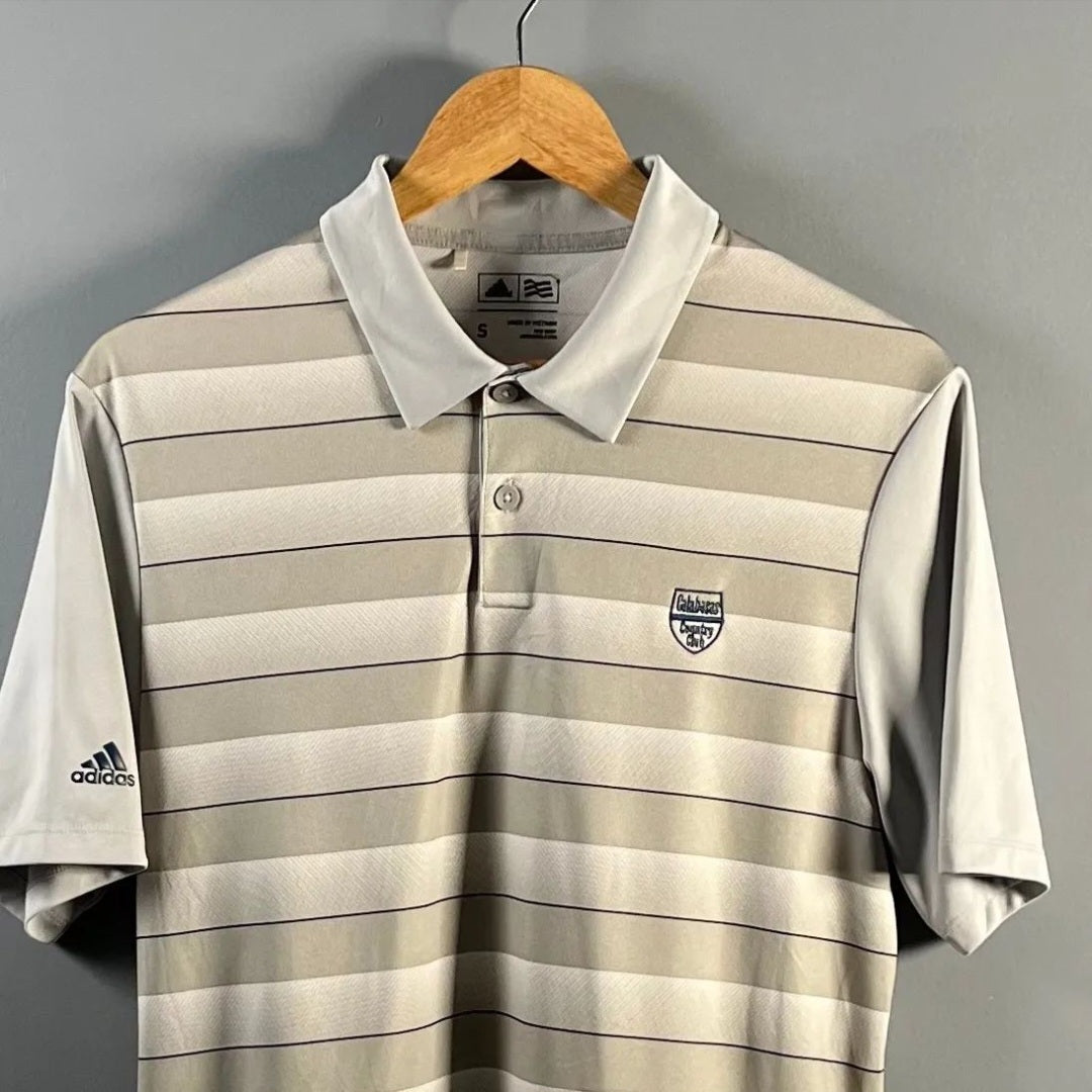 Grey/Beige Golf Polo Shirt - THE GREY AREA