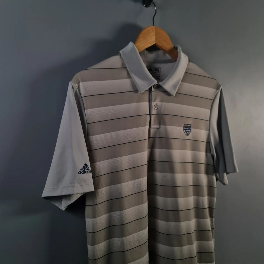 Grey/Beige Golf Polo Shirt - THE GREY AREA
