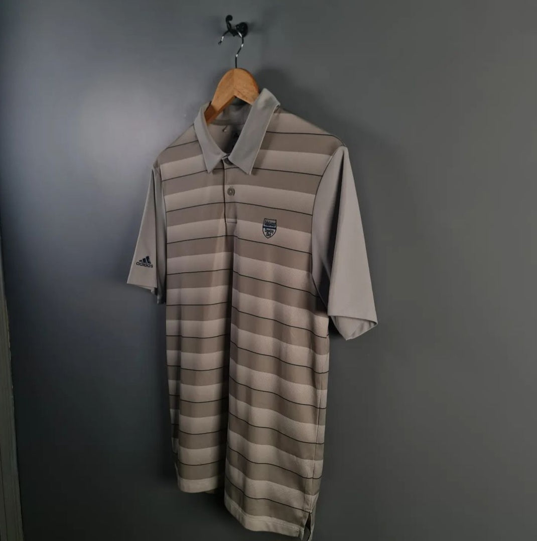 Grey/Beige Golf Polo Shirt - THE GREY AREA
