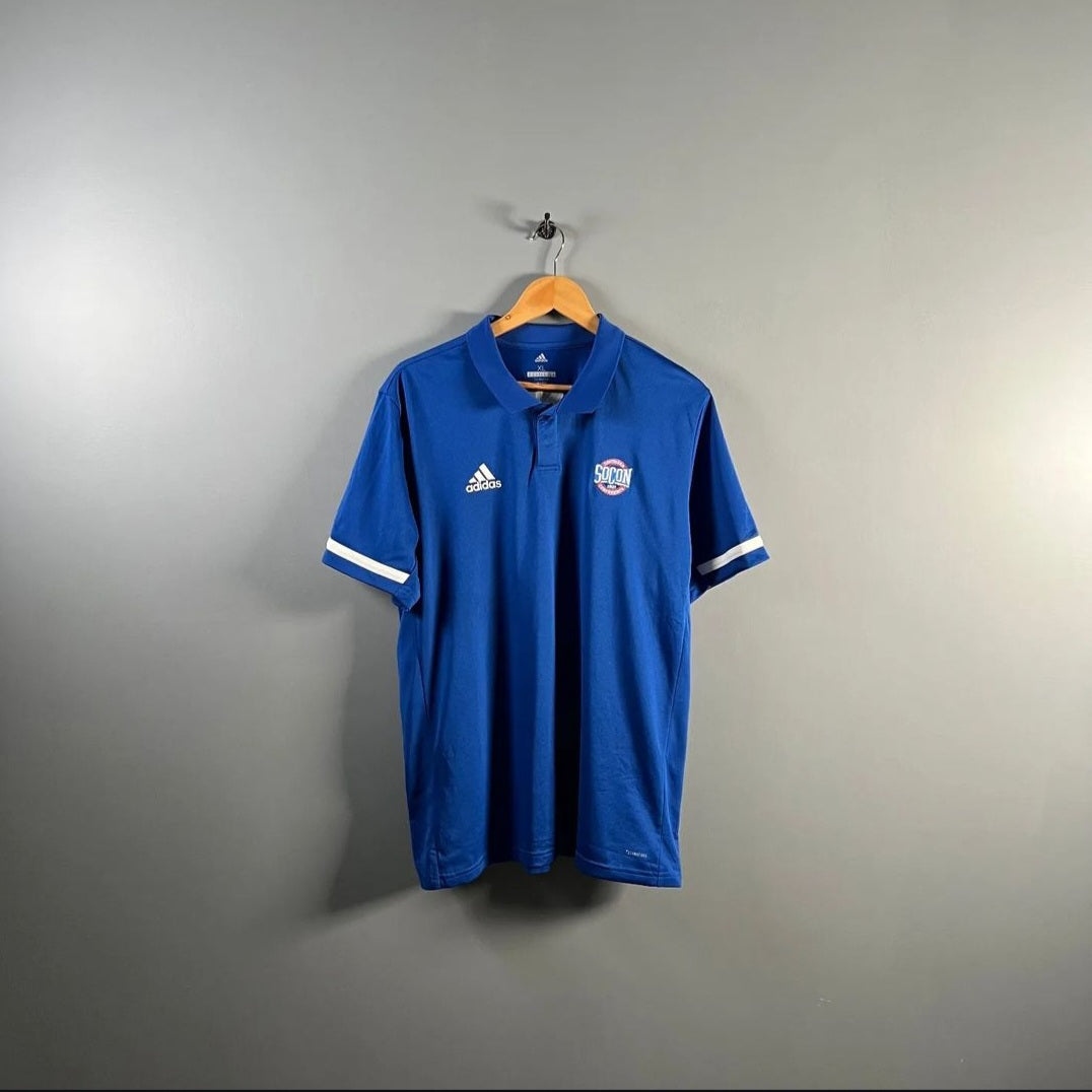 Blue Sports Polo Shirt (Adidas) - THE GREY AREA