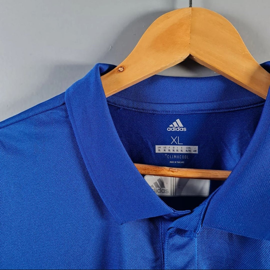 Blue Sports Polo Shirt (Adidas) - THE GREY AREA