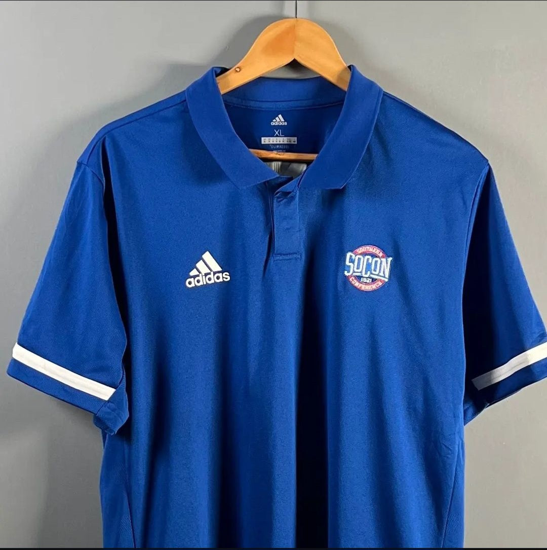 Blue Sports Polo Shirt (Adidas) - THE GREY AREA