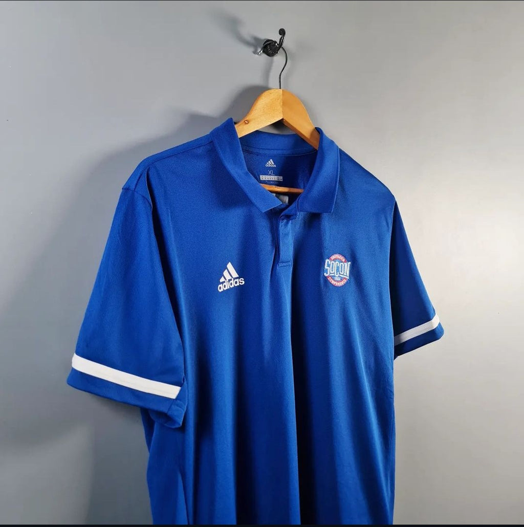 Blue Sports Polo Shirt (Adidas) - THE GREY AREA