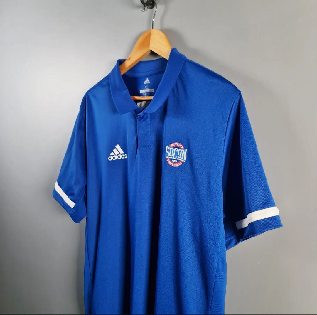 Blue Sports Polo Shirt (Adidas) - THE GREY AREA
