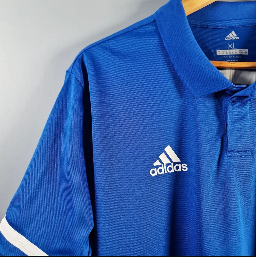 Blue Sports Polo Shirt (Adidas) - THE GREY AREA