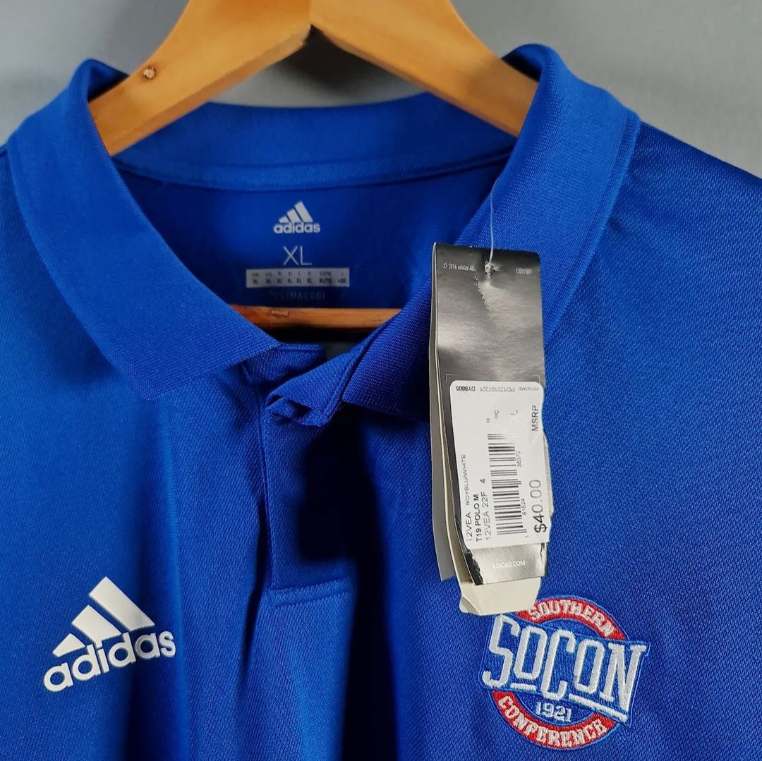 Blue Sports Polo Shirt (Adidas) - THE GREY AREA