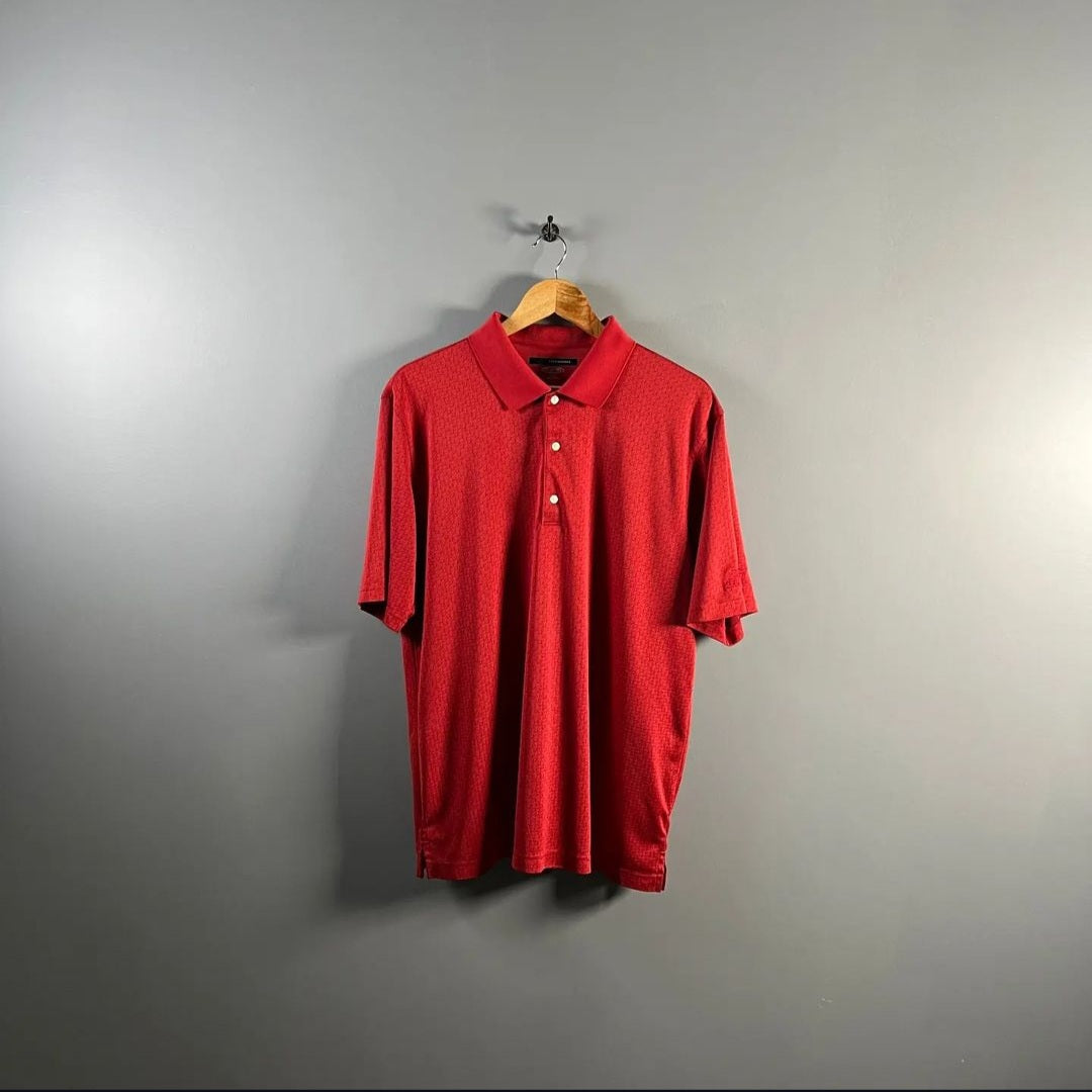 Red Play Dry Golf Polo Shirt (Greg Norman) - THE GREY AREA