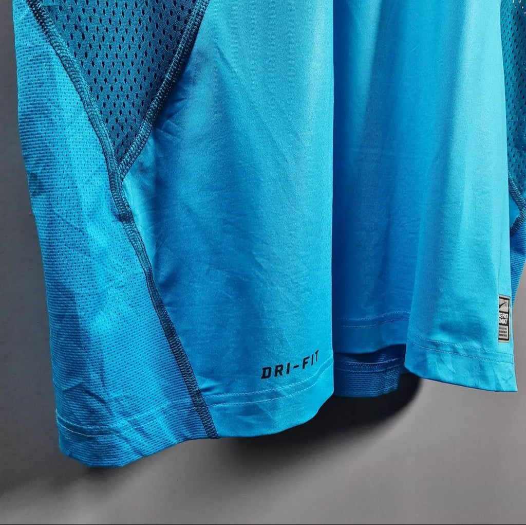 Blue Combat Dri-fit T-shirt (Nike Pro) - THE GREY AREA