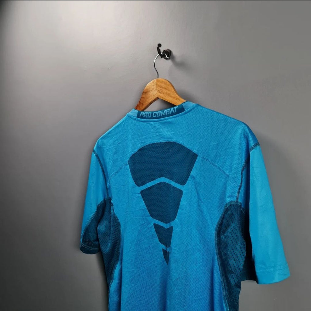 Blue Combat Dri-fit T-shirt (Nike Pro) - THE GREY AREA