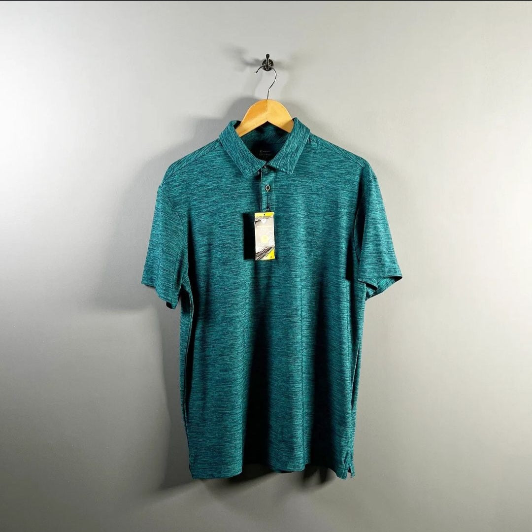 Blue Performance Polo shirt (Members Mark) - THE GREY AREA