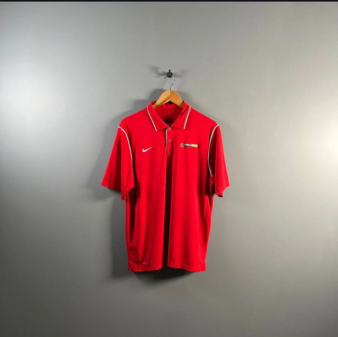 Red sports/casual dri-fit polo shirt (Nike) - THE GREY AREA