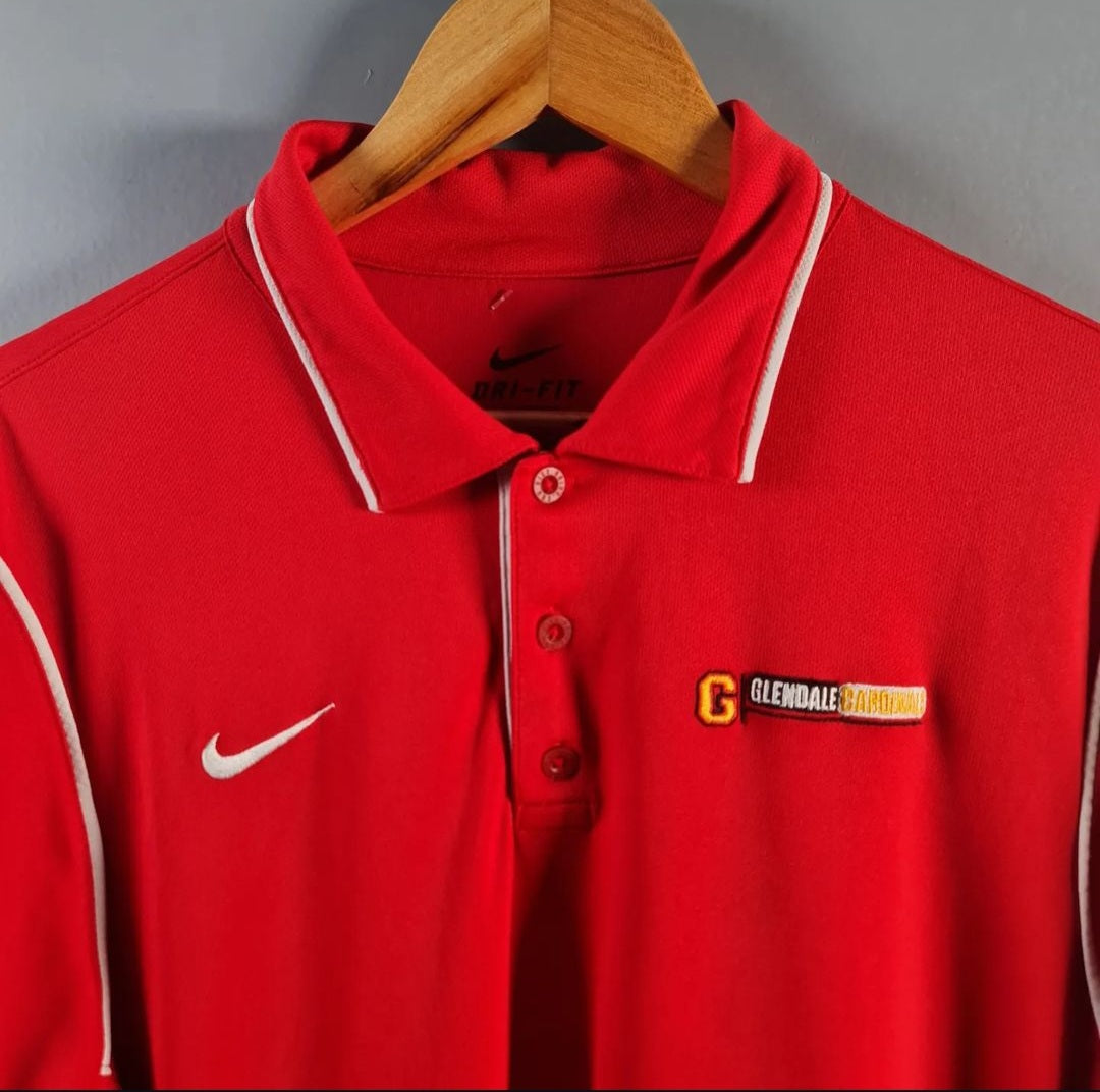 Red sports/casual dri-fit polo shirt (Nike) - THE GREY AREA