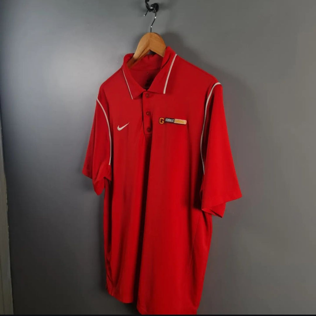 Red sports/casual dri-fit polo shirt (Nike) - THE GREY AREA