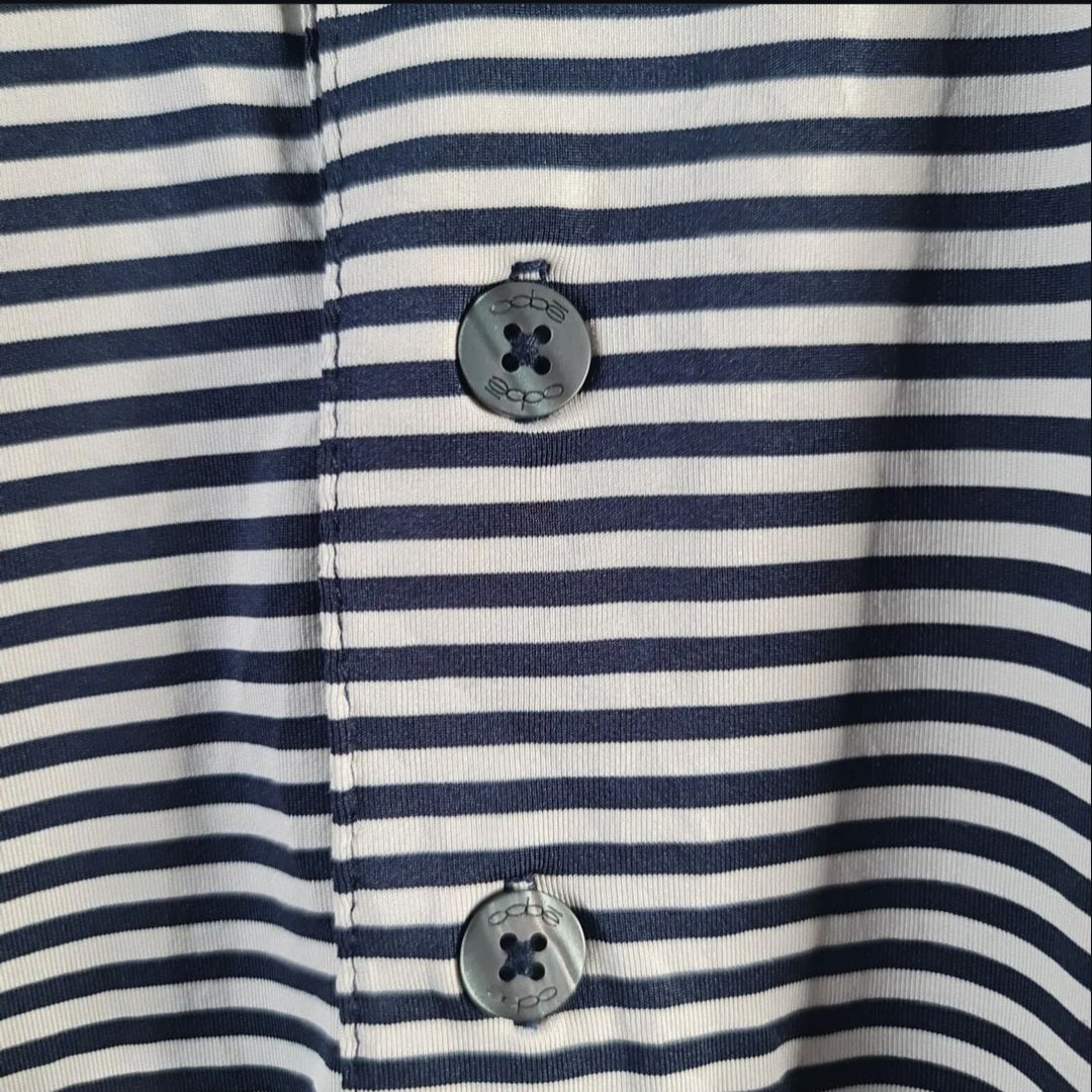Pinstripes hydrovent Sports Polo shirt (Oobe) - THE GREY AREA