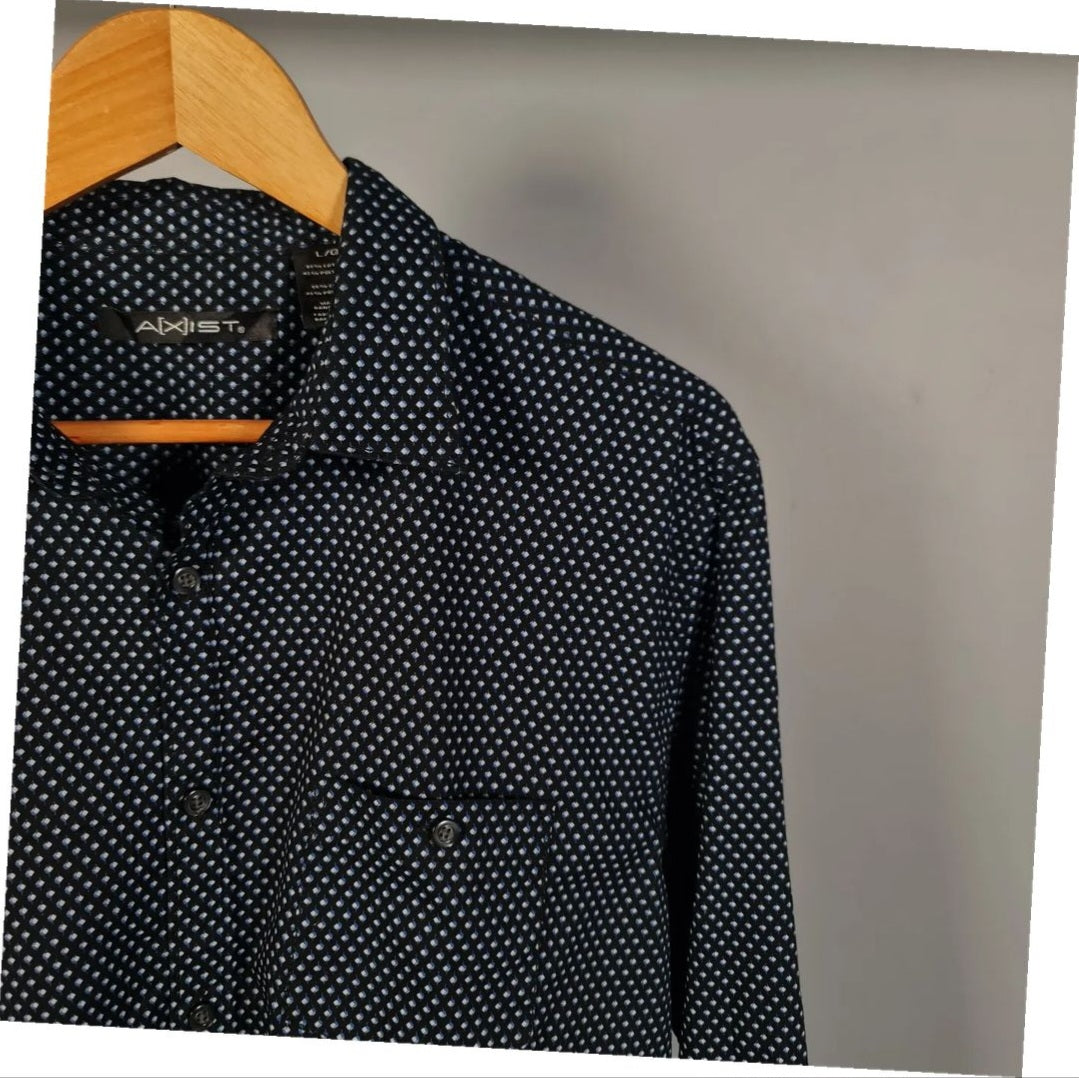 Slimfit Stretch Printed casual shirt (AXIST) - THE GREY AREA