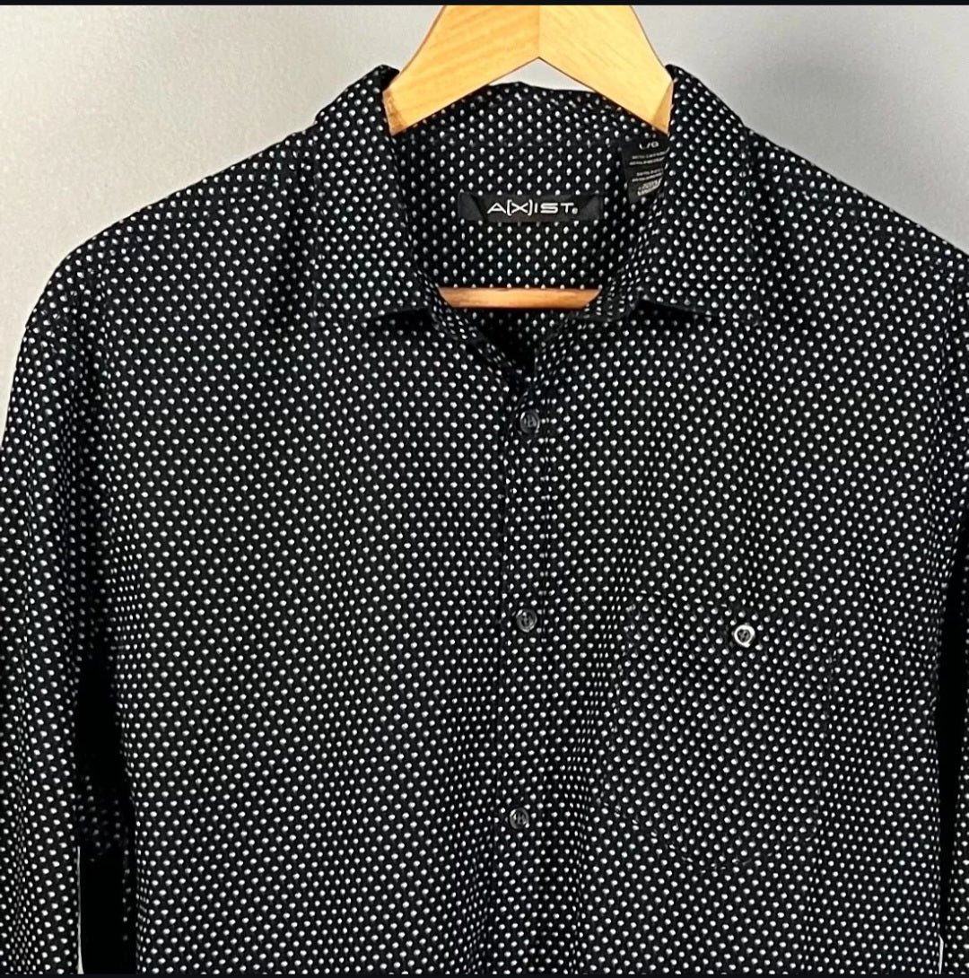 Slimfit Stretch Printed casual shirt (AXIST) - THE GREY AREA