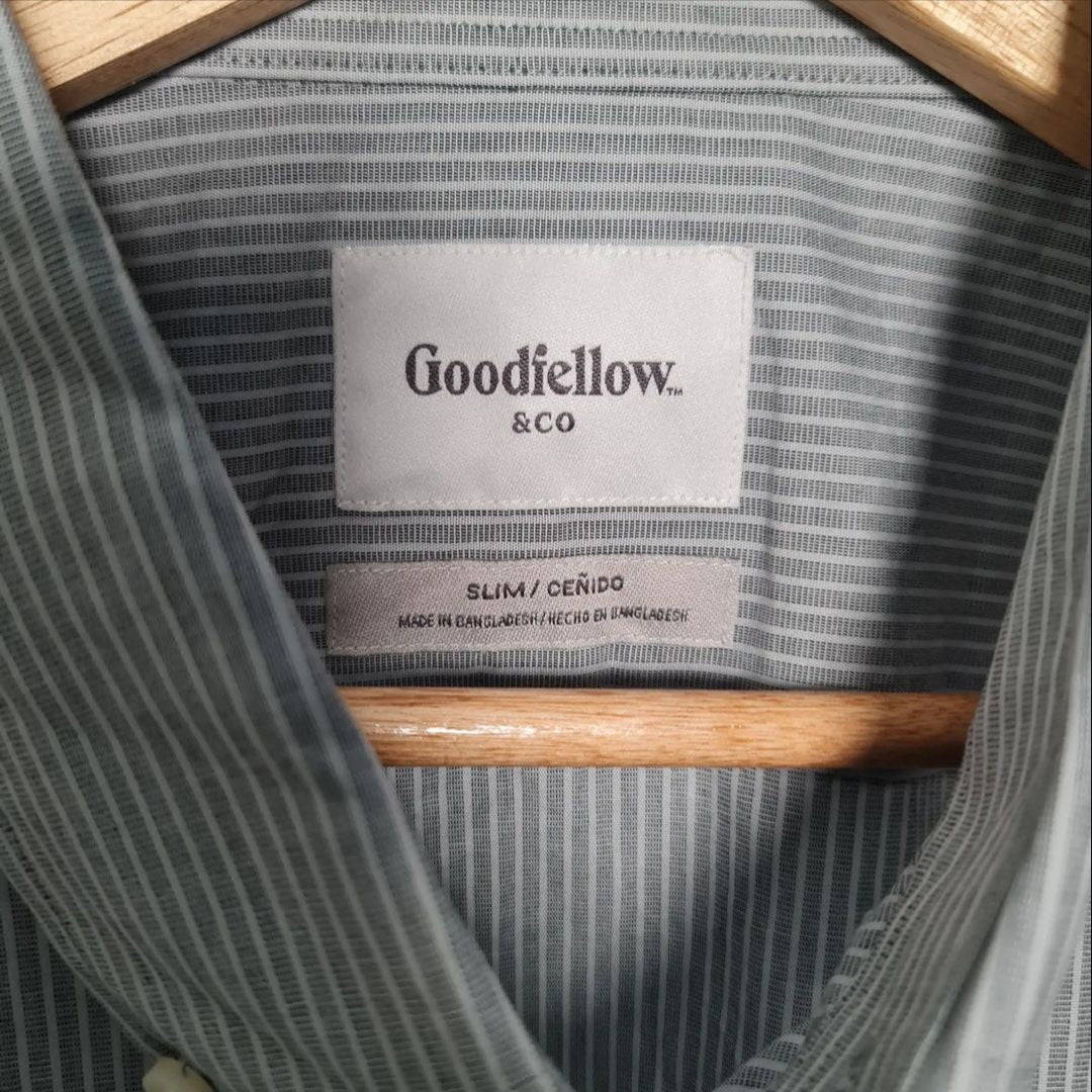 Grey and white stripes formal shirt (Goodfellow) - THE GREY AREA