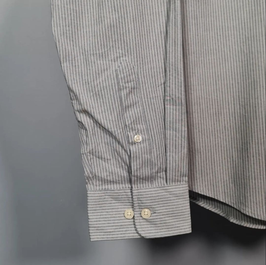 Grey and white stripes formal shirt (Goodfellow) - THE GREY AREA