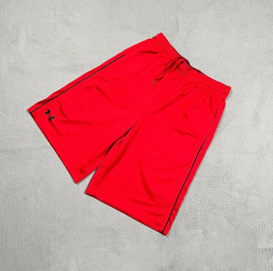 Red Sports Shorts (UnderArmour) - THE GREY AREA