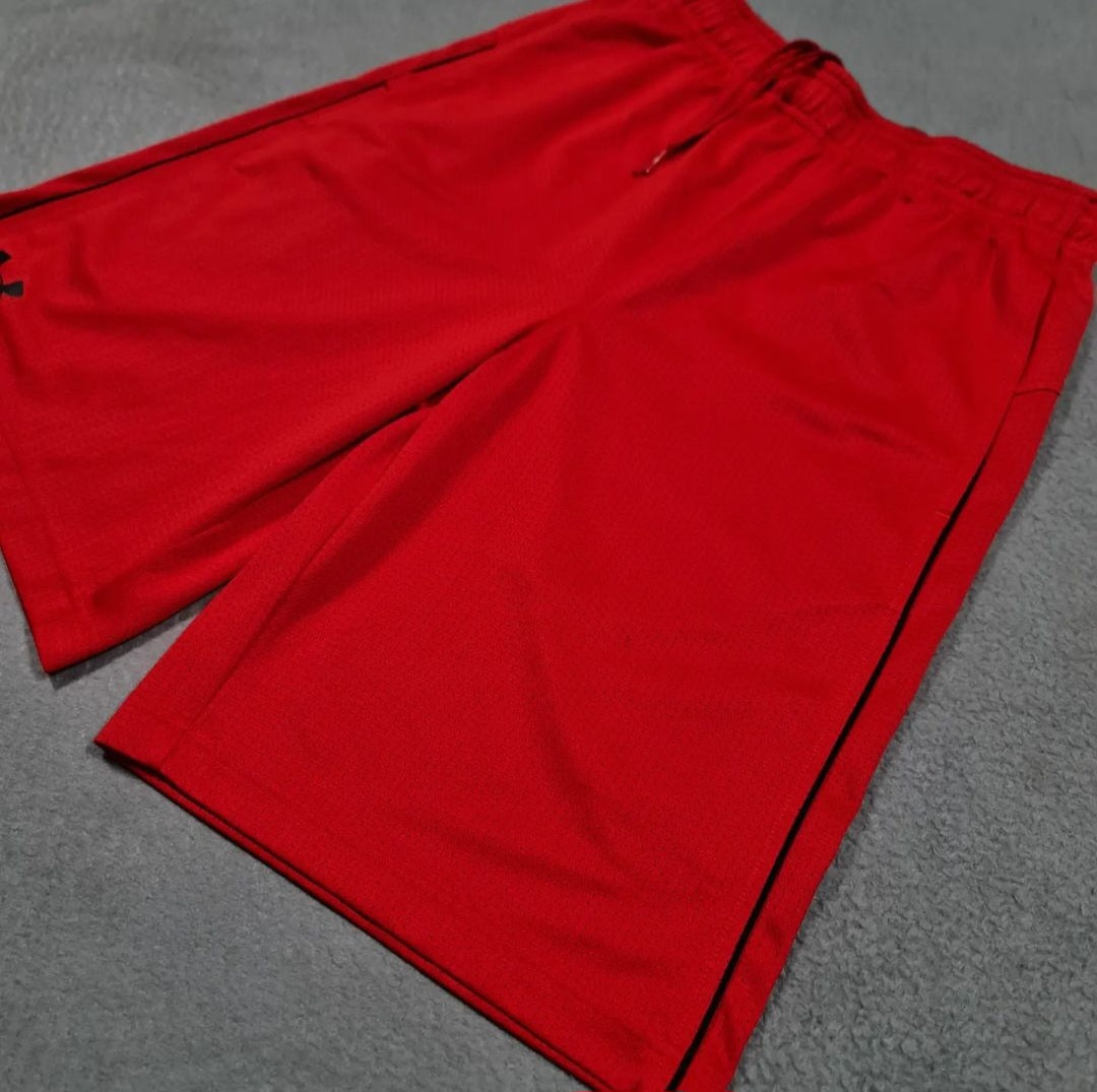 Red Sports Shorts (UnderArmour) - THE GREY AREA