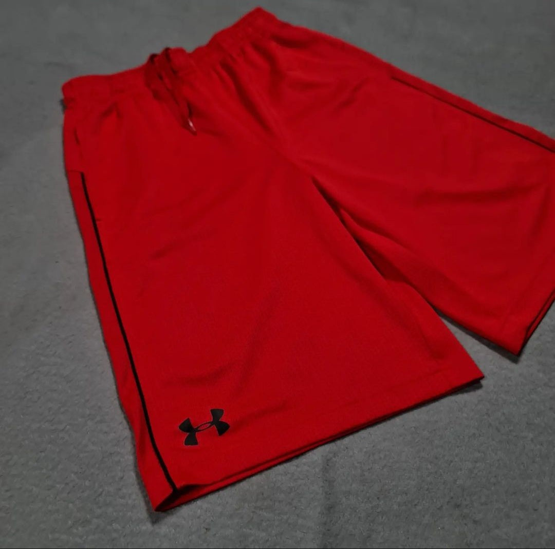 Red Sports Shorts (UnderArmour) - THE GREY AREA
