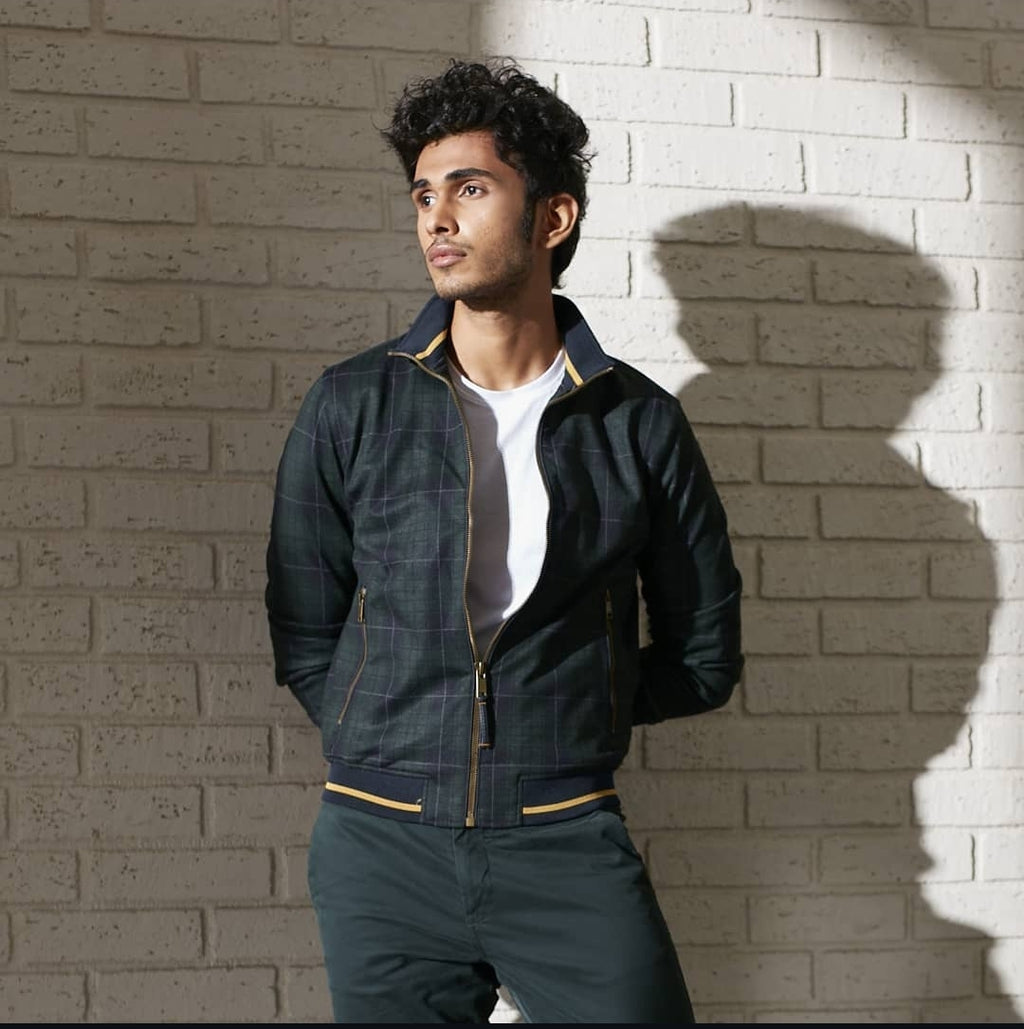 ZARA Man Men's Plaid Jacket Multicolor Zip Pockets Ribbed Cuffs - THE GREY AREA