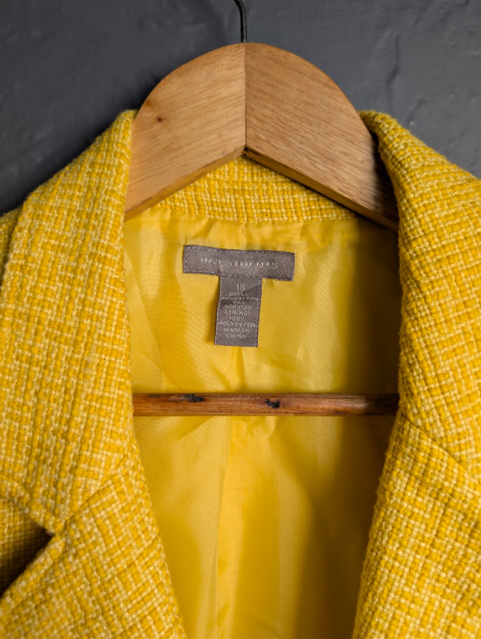 Women's Golden Yellow executive blazer by INVESTMENTS