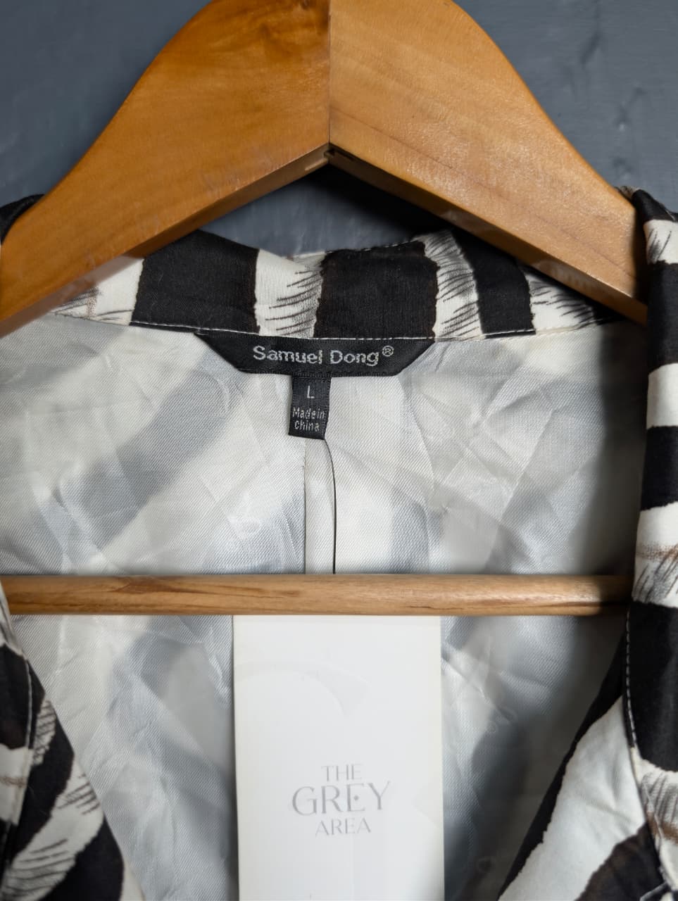 Women's Samuel Dong zebra print trench coat or dress