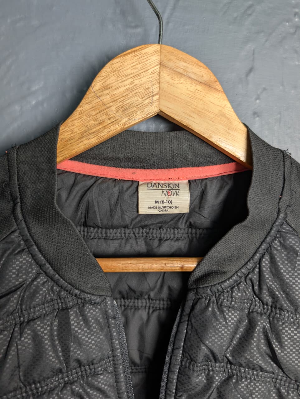 Danskin Now women's quilted black athletic vest