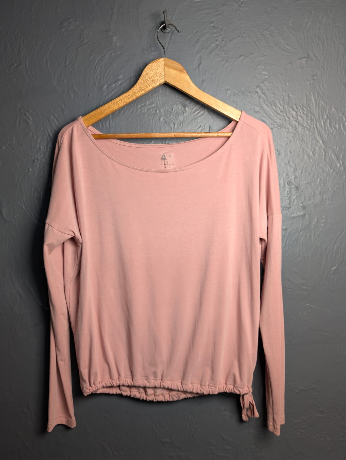 Women's Tea Pink Cinched Bungee-Hem Top by Reebok