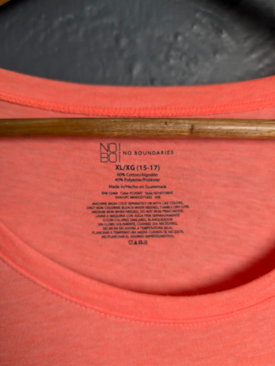 Brand New No Boundaries short-sleeve coral orange t-shirt