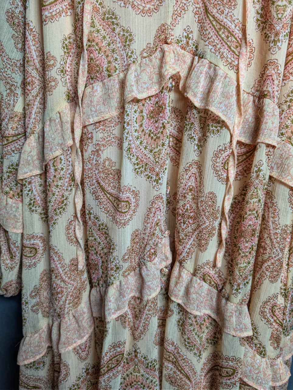 Blu Pepper paisley ruffle dress