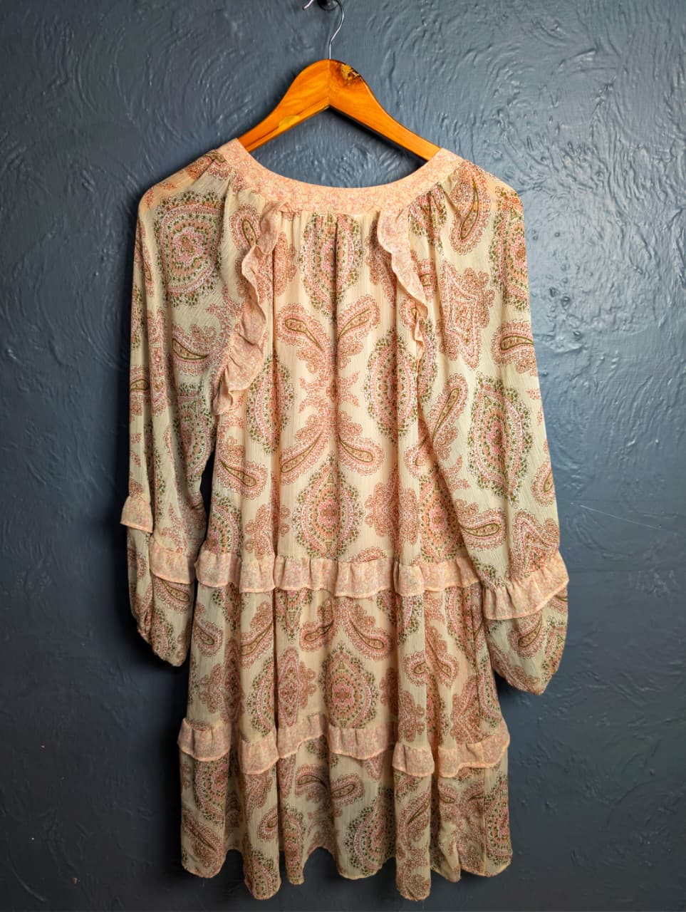 Blu Pepper paisley ruffle dress
