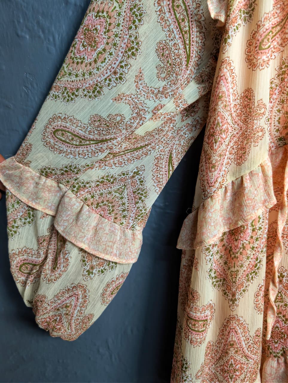 Blu Pepper paisley ruffle dress