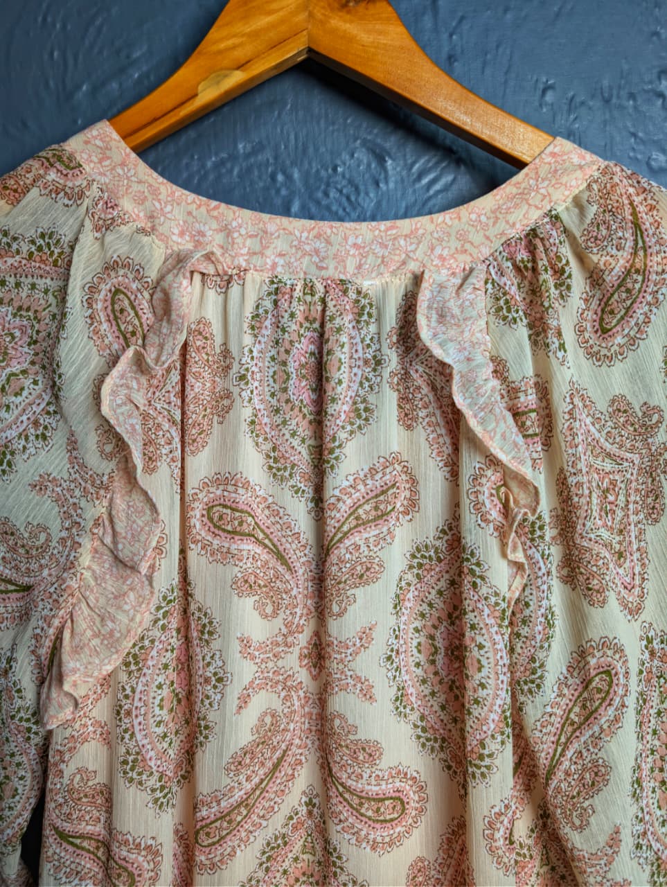 Blu Pepper paisley ruffle dress