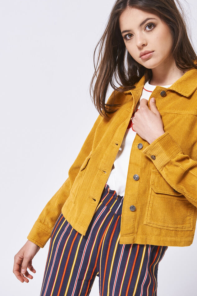 Women's Dressbarn Yellow Corduroy Blazer Jacket - THE GREY AREA