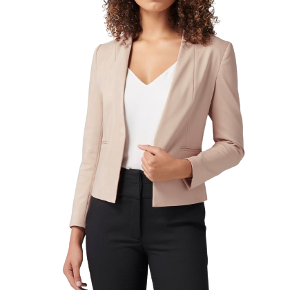 Women's H&M cream fitted blazer jacket - THE GREY AREA